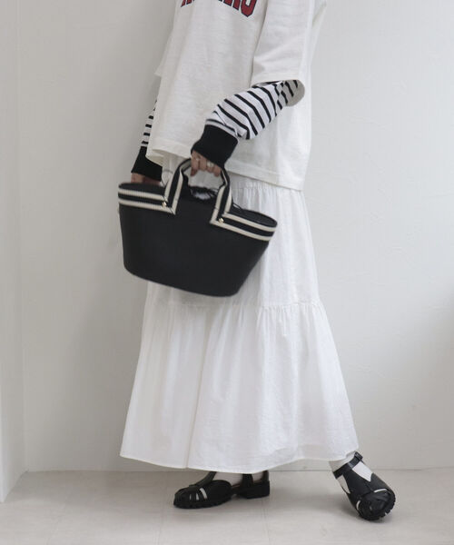 fredy emue（フレディエミュ）の「コンビハンドルブレードバッグ（トートバッグ・レディース・ベージュ/ブラック・FREE）」の9枚目の写真