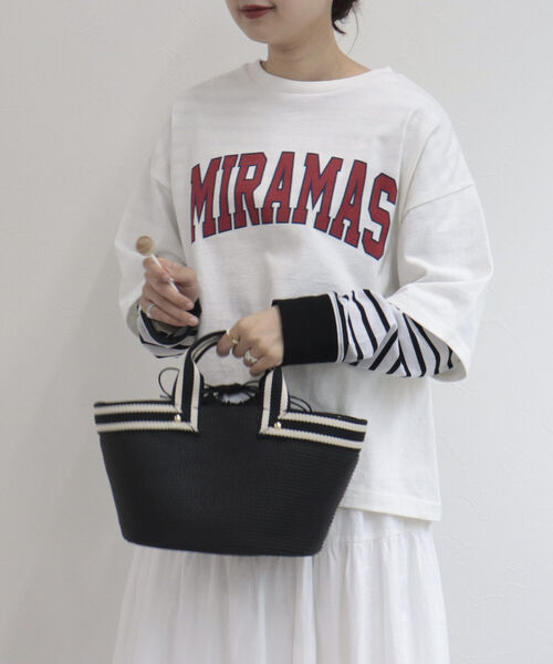 fredy emue（フレディエミュ）の「コンビハンドルブレードバッグ（トートバッグ・レディース・ベージュ/ブラック・FREE）」の5枚目の写真