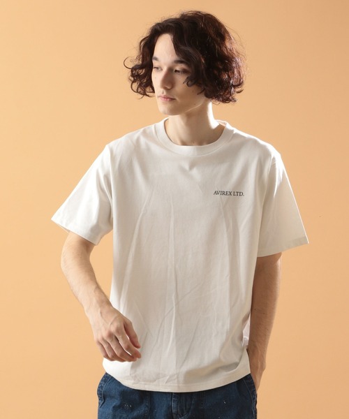 AVIREX（アヴィレックス）の「ガールズ アイ パッチ Tシャツ/GIRLS EYE PATCH T-SHIRT / アヴィレックス / AVIREX（Tシャツ/カットソー・メンズ・ブラック/サックスブルー/ホワイト/ベージュ・X-LARGE/XX-LARGE/LARGE/MEDIUM）」の10枚目の写真