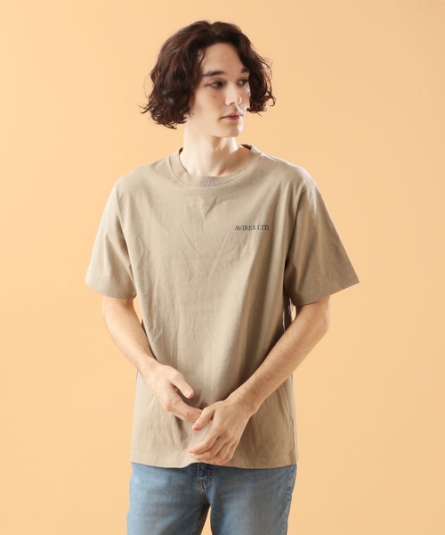 AVIREX（アヴィレックス）の「ガールズ アイ パッチ Tシャツ/GIRLS EYE PATCH T-SHIRT / アヴィレックス / AVIREX（Tシャツ/カットソー・メンズ・ブラック/サックスブルー/ホワイト/ベージュ・X-LARGE/XX-LARGE/LARGE/MEDIUM）」の12枚目の写真