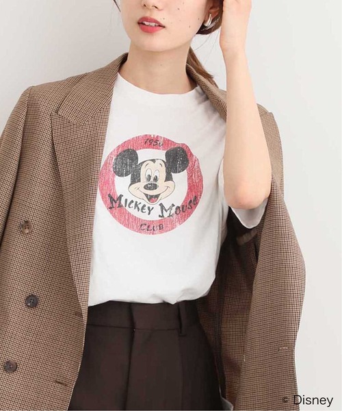 FRAMeWORK(フレームワーク)の「MICKEYMOUSECLUB / Tシャツ◆(Tシャツ/カットソー・レディース・ホワイト/チャコールグレー・FREE)」の2枚目の写真
