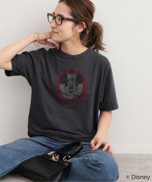 FRAMeWORK(フレームワーク)の「MICKEYMOUSECLUB / Tシャツ◆(Tシャツ/カットソー・レディース・ホワイト/チャコールグレー・FREE)」の1枚目の写真