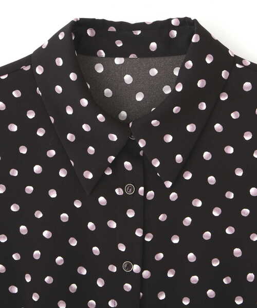 PROPORTION BODY DRESSING（プロポーションボディドレッシング）の「ドットタックスリーブシャツブラウス / 1212110401（シャツ/ブラウス・レディース・ブラック/ホワイト系その他・MEDIUM/SMALL）」の12枚目の写真