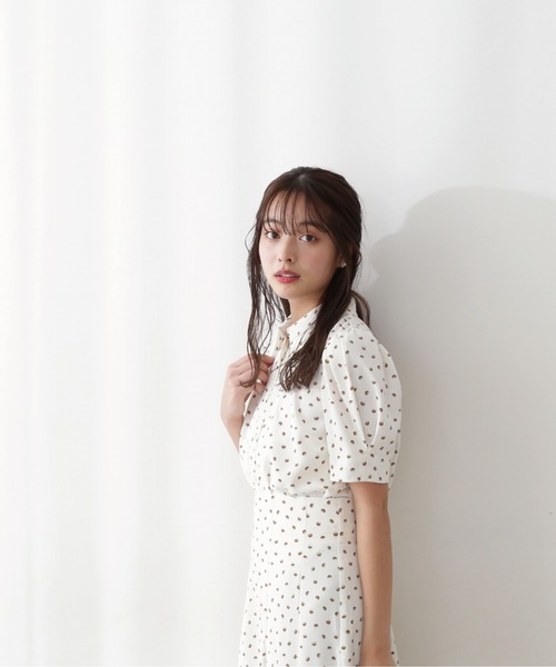 PROPORTION BODY DRESSING（プロポーションボディドレッシング）の「ドットタックスリーブシャツブラウス / 1212110401（シャツ/ブラウス・レディース・ブラック/ホワイト系その他・MEDIUM/SMALL）」の4枚目の写真
