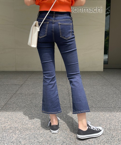 StyleSea(スタイルシー)の「フレアデニムパンツ(デニムパンツ・レディース・インディゴブルー・24inch/25inch/26inch/27inch/23inch)」の16枚目の写真