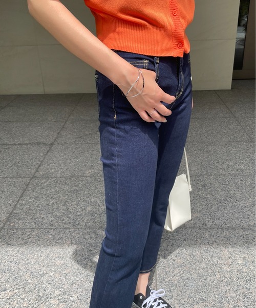 StyleSea(スタイルシー)の「フレアデニムパンツ(デニムパンツ・レディース・インディゴブルー・24inch/25inch/26inch/27inch/23inch)」の13枚目の写真