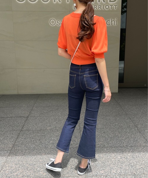 StyleSea(スタイルシー)の「フレアデニムパンツ(デニムパンツ・レディース・インディゴブルー・24inch/25inch/26inch/27inch/23inch)」の15枚目の写真