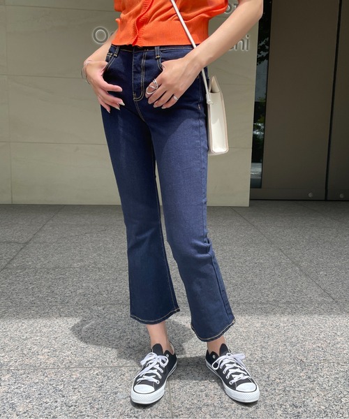 StyleSea(スタイルシー)の「フレアデニムパンツ(デニムパンツ・レディース・インディゴブルー・24inch/25inch/26inch/27inch/23inch)」の21枚目の写真