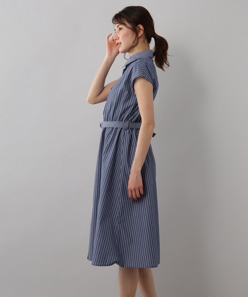 SOUP（スープ）の「◆TCブロードストライプシャツワンピース（ワンピース・レディース・ホワイト系5/ブルー系3・11/15 /13/09/07）」の11枚目の写真