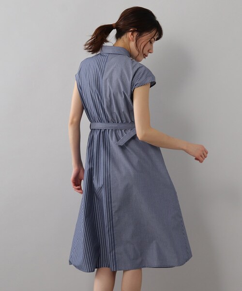 SOUP（スープ）の「◆TCブロードストライプシャツワンピース（ワンピース・レディース・ホワイト系5/ブルー系3・11/15 /13/09/07）」の12枚目の写真