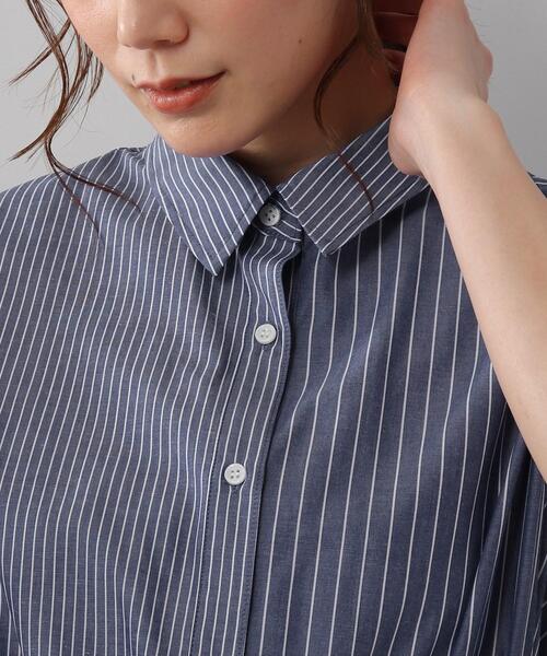 SOUP（スープ）の「◆TCブロードストライプシャツワンピース（ワンピース・レディース・ホワイト系5/ブルー系3・11/15 /13/09/07）」の13枚目の写真