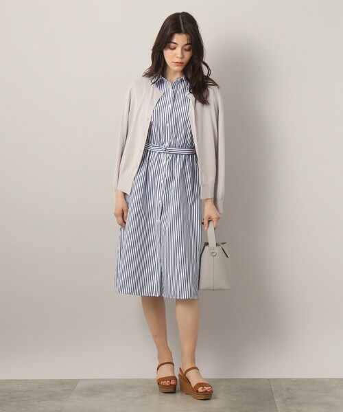 SOUP（スープ）の「◆TCブロードストライプシャツワンピース（ワンピース・レディース・ホワイト系5/ブルー系3・11/15 /13/09/07）」の20枚目の写真