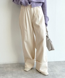 w closet | 裾ロールUPデニムワイドパンツ(デニムパンツ)
