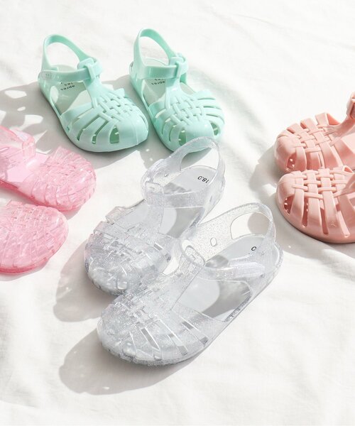 apres les cours(アプレレクール)の「ジェリーサンダル(サンダル・キッズ・ピンク/ラベンダー/シルバー/ミント/サーモンピンク/サックスブルー・15 /16/17/19/14/18)」の17枚目の写真