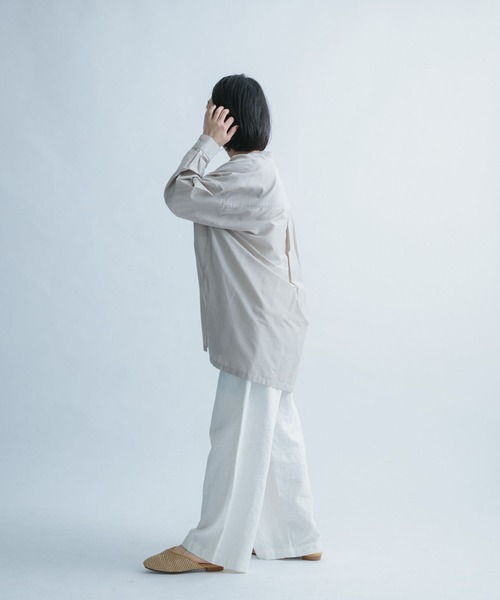 FORK&SPOON（フォークアンドスプーン）の「FORK&SPOON　ストライプアウトフィットシャツ（シャツ/ブラウス・レディース・ブルー/ベージュ系その他・ONE）」の8枚目の写真