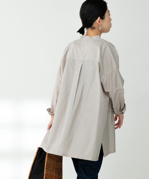 FORK&SPOON（フォークアンドスプーン）の「FORK&SPOON　ストライプアウトフィットシャツ（シャツ/ブラウス・レディース・ブルー/ベージュ系その他・ONE）」の11枚目の写真