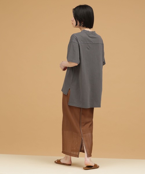 NANO universe（ナノユニバース）の「LB.03/ラッセルレースアイラインスカート（スカート・レディース・ブラック/ブラウン・Ⅰ/Ⅱ）」の7枚目の写真