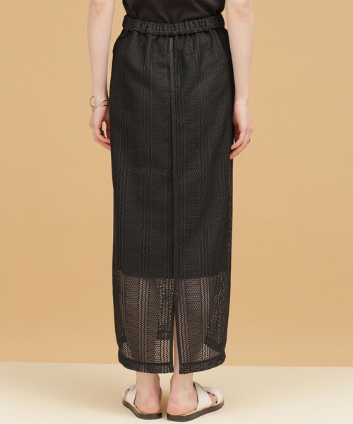 NANO universe（ナノユニバース）の「LB.03/ラッセルレースアイラインスカート（スカート・レディース・ブラック/ブラウン・Ⅰ/Ⅱ）」の8枚目の写真