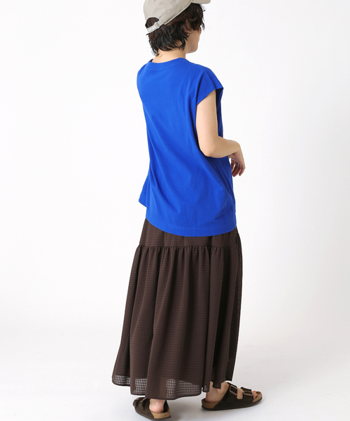 B.C STOCK（ベーセーストック）の「カレッジアーチロゴTシャツ（Tシャツ/カットソー・レディース・ベージュ/ブラック/ブルー系その他/ホワイト・FREE）」の22枚目の写真