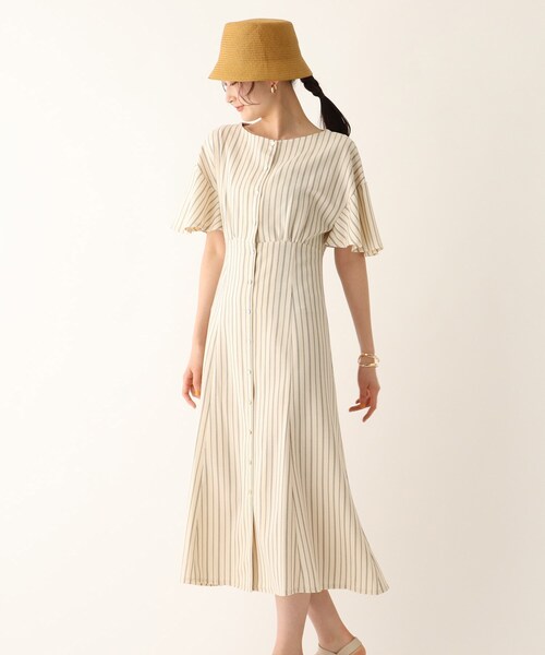 OPAQUE.CLIP（オペークドットクリップ）の「◆【CERCA/セルカ】ストライプシャツワンピース【WEB限定サイズ】（ワンピース・レディース・グレー系その他3/ホワイト系5・38/36/40）」の2枚目の写真