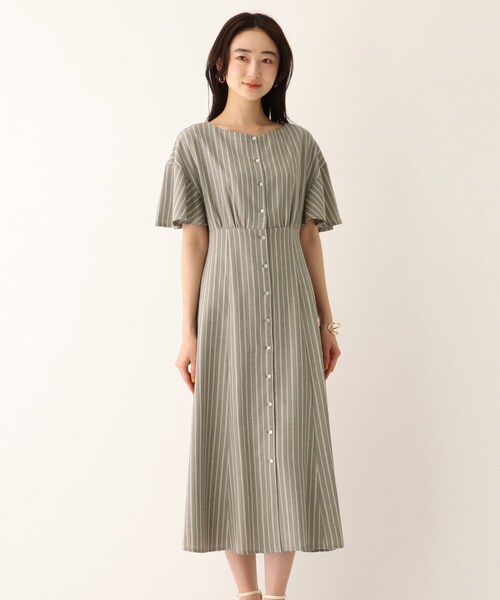 OPAQUE.CLIP（オペークドットクリップ）の「◆【CERCA/セルカ】ストライプシャツワンピース【WEB限定サイズ】（ワンピース・レディース・グレー系その他3/ホワイト系5・38/36/40）」の3枚目の写真