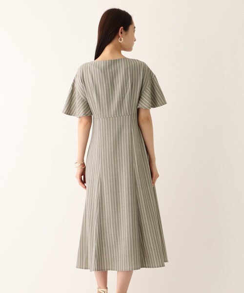 OPAQUE.CLIP（オペークドットクリップ）の「◆【CERCA/セルカ】ストライプシャツワンピース【WEB限定サイズ】（ワンピース・レディース・グレー系その他3/ホワイト系5・38/36/40）」の5枚目の写真