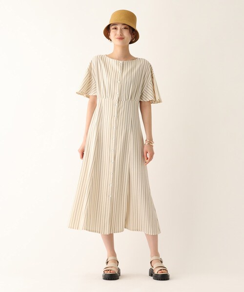 OPAQUE.CLIP（オペークドットクリップ）の「◆【CERCA/セルカ】ストライプシャツワンピース【WEB限定サイズ】（ワンピース・レディース・グレー系その他3/ホワイト系5・38/36/40）」の10枚目の写真