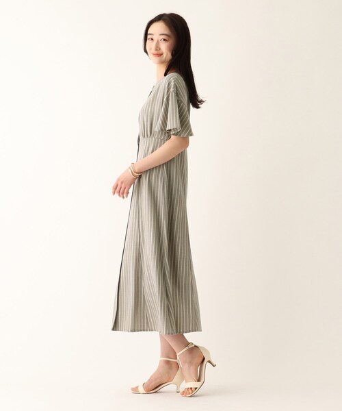 OPAQUE.CLIP（オペークドットクリップ）の「◆【CERCA/セルカ】ストライプシャツワンピース【WEB限定サイズ】（ワンピース・レディース・グレー系その他3/ホワイト系5・38/36/40）」の14枚目の写真