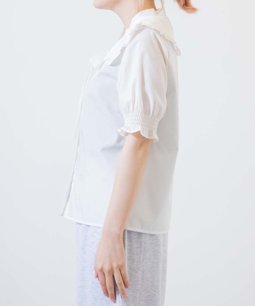 WEGO（ウィゴー）の「WEGO/フリル襟リボンタイブラウス（シャツ/ブラウス・レディース・ホワイト・FREE）」の12枚目の写真