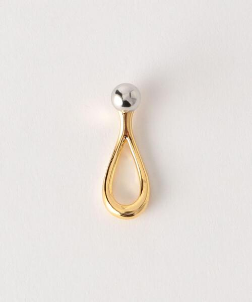 BEAUTY&YOUTH UNITED ARROWS（ビューティーアンドユースユナイテッドアローズ）の「コンビ ドロップ パーツ ピアス（ピアス（両耳用）・レディース・シルバー/ゴールド・FREE）」の3枚目の写真