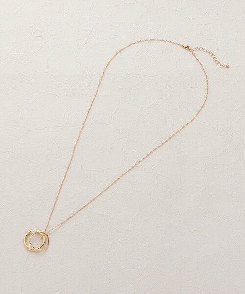 OPAQUE.CLIP(オペークドットクリップ)の「◆フェイクパール付リングネックレス(ネックレス・レディース・ゴールド系・00)」の5枚目の写真