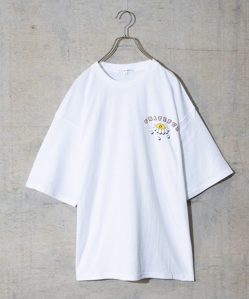 JOHN'S CLOSET（ジョンズクローゼット）の「【13】グラフィック発砲プリントTシャツ（Tシャツ/カットソー・メンズ・ブラック/ホワイト/ブルー/その他・MEDIUM/LARGE）」の2枚目の写真