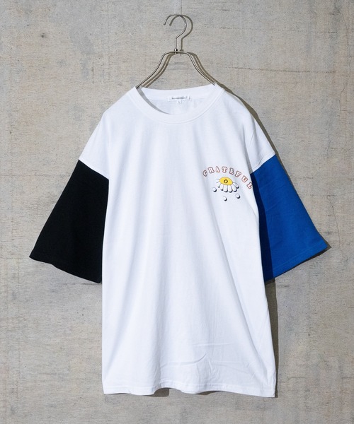 JOHN'S CLOSET（ジョンズクローゼット）の「【13】グラフィック発砲プリントTシャツ（Tシャツ/カットソー・メンズ・ブラック/ホワイト/ブルー/その他・MEDIUM/LARGE）」の4枚目の写真