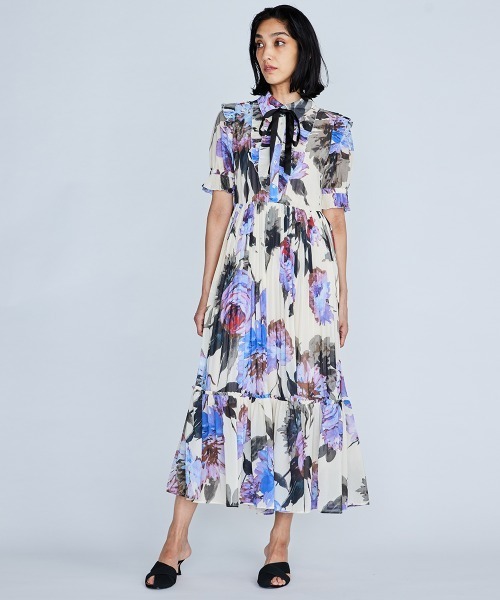 Sov.（ソブ）の「フラワープリーツワンピース（ワンピース）」 - WEAR