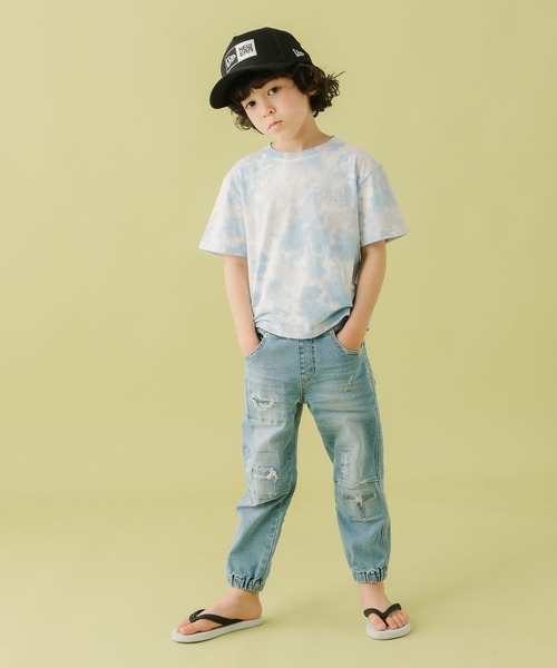 FRUIT OF THE LOOM（フルーツオブザルーム）の「【Fruit Of The Loom(フルーツオブザルーム)】タイダイトップス(KIDS)（Tシャツ/カットソー・キッズ・パープル/ピンク/ブルー・110cm/120cm/130cm/140cm）」の16枚目の写真