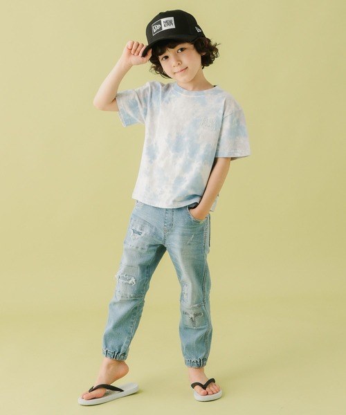 FRUIT OF THE LOOM（フルーツオブザルーム）の「【Fruit Of The Loom(フルーツオブザルーム)】タイダイトップス(KIDS)（Tシャツ/カットソー・キッズ・パープル/ピンク/ブルー・110cm/120cm/130cm/140cm）」の17枚目の写真