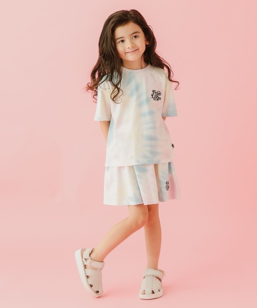 FRUIT OF THE LOOM（フルーツオブザルーム）の「【Fruit Of The Loom(フルーツオブザルーム)】タイダイトップス(KIDS)（Tシャツ/カットソー・キッズ・パープル/ピンク/ブルー・110cm/120cm/130cm/140cm）」の9枚目の写真