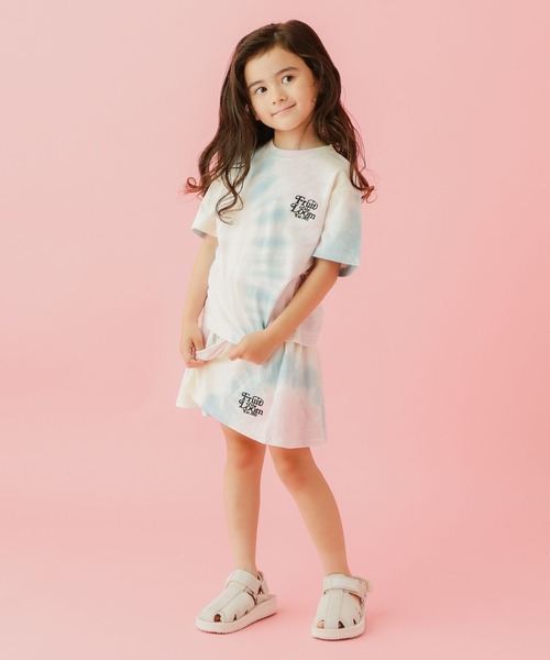 FRUIT OF THE LOOM（フルーツオブザルーム）の「【Fruit Of The Loom(フルーツオブザルーム)】タイダイトップス(KIDS)（Tシャツ/カットソー・キッズ・パープル/ピンク/ブルー・110cm/120cm/130cm/140cm）」の10枚目の写真