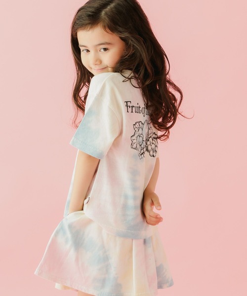 FRUIT OF THE LOOM（フルーツオブザルーム）の「【Fruit Of The Loom(フルーツオブザルーム)】タイダイトップス(KIDS)（Tシャツ/カットソー・キッズ・パープル/ピンク/ブルー・110cm/120cm/130cm/140cm）」の11枚目の写真