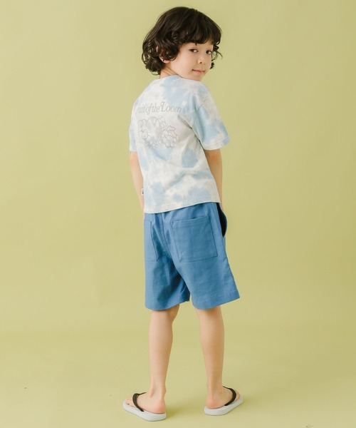 FRUIT OF THE LOOM（フルーツオブザルーム）の「【Fruit Of The Loom(フルーツオブザルーム)】タイダイトップス(KIDS)（Tシャツ/カットソー・キッズ・パープル/ピンク/ブルー・110cm/120cm/130cm/140cm）」の14枚目の写真