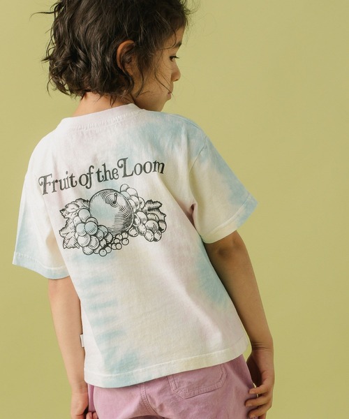 FRUIT OF THE LOOM（フルーツオブザルーム）の「【Fruit Of The Loom(フルーツオブザルーム)】タイダイトップス(KIDS)（Tシャツ/カットソー・キッズ・パープル/ピンク/ブルー・110cm/120cm/130cm/140cm）」の4枚目の写真