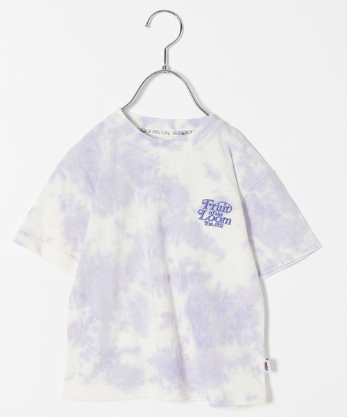 FRUIT OF THE LOOM（フルーツオブザルーム）の「【Fruit Of The Loom(フルーツオブザルーム)】タイダイトップス(KIDS)（Tシャツ/カットソー・キッズ・パープル/ピンク/ブルー・110cm/120cm/130cm/140cm）」の8枚目の写真