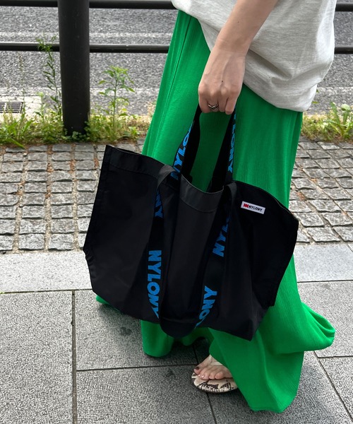 DouDou（ドゥドゥ）の「【NYLONY／ナイロニー】【WEB限定】 ツーハンドルトート小（トートバッグ・レディース・ブルー/イエロー/ブラック・FREE）」の2枚目の写真