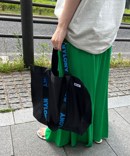 DouDou（ドゥドゥ）の「【NYLONY／ナイロニー】【WEB限定】 ツーハンドルトート小（トートバッグ・レディース・ブルー/イエロー/ブラック・FREE）」の9枚目の写真