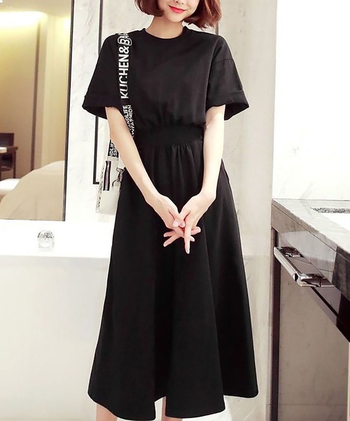 RUUX(ルーフ)の「5分袖 ワンピース(ワンピース・レディース・グレー/ブラック・MEDIUM/LARGE/X-LARGE/XX-LARGE)」の9枚目の写真