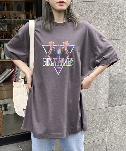 one way(ワンウェイ)の「ROCK BIG Tシャツ(Tシャツ/カットソー・レディース・ホワイト/チャコールグレー/ブラック/ホワイト系その他・FREE)」の4枚目の写真