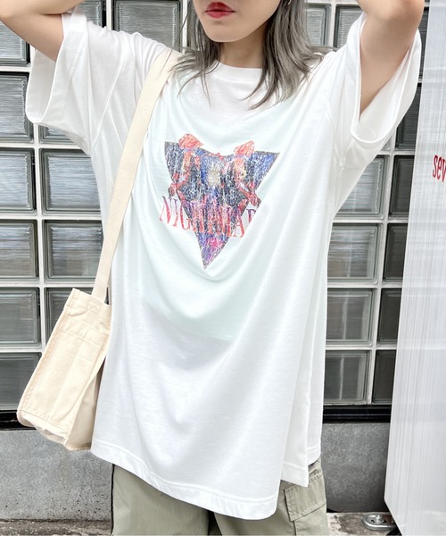 one way(ワンウェイ)の「ROCK BIG Tシャツ(Tシャツ/カットソー・レディース・ホワイト/チャコールグレー/ブラック/ホワイト系その他・FREE)」の14枚目の写真