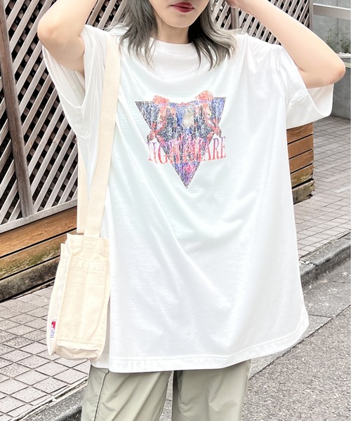 one way(ワンウェイ)の「ROCK BIG Tシャツ(Tシャツ/カットソー・レディース・ホワイト/チャコールグレー/ブラック/ホワイト系その他・FREE)」の13枚目の写真