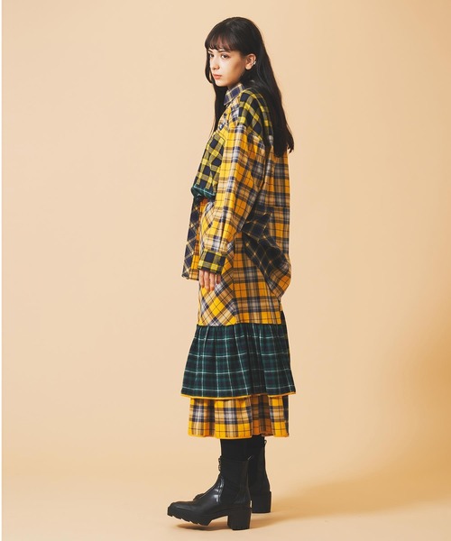 MILKFED.(ミルクフェド)の「PLAID PATCHWORK SKIRT(スカート・レディース・レッド/イエロー・ONE SIZE)」の21枚目の写真