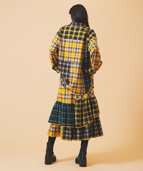 MILKFED.(ミルクフェド)の「PLAID PATCHWORK SKIRT(スカート・レディース・レッド/イエロー・ONE SIZE)」の22枚目の写真